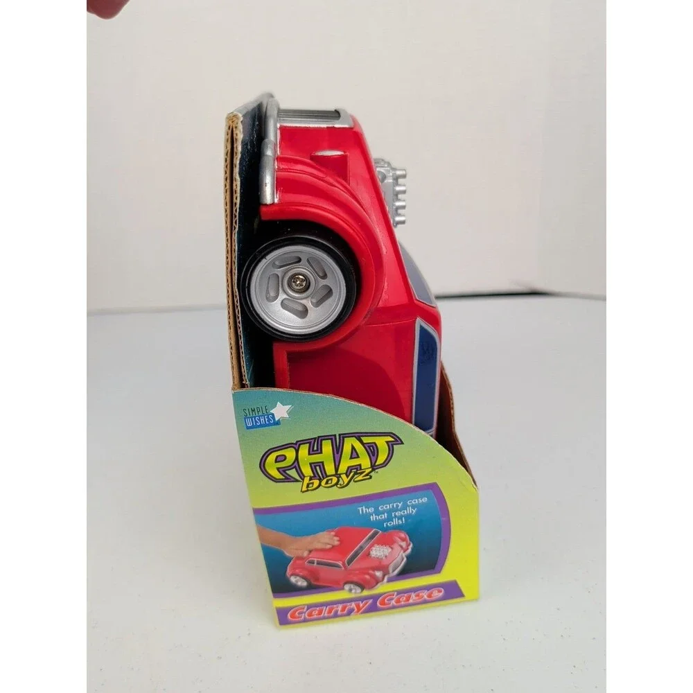 Vintage 2003 Phat Boyz RARE Red Carrying Case Holds 9 Diecast Cars Toys